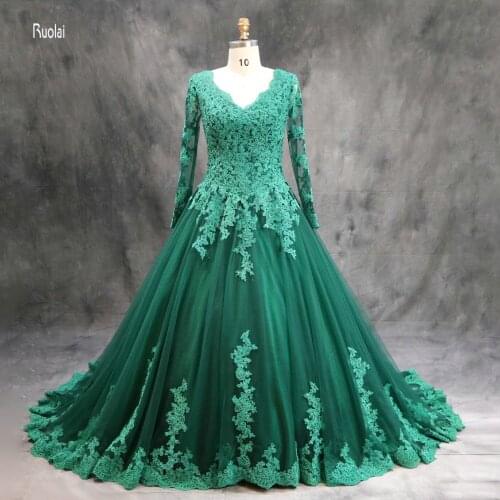 Vestido de noiva Evening Dress 2017 Long Lace Appliques Party Evening Dress Ball Gown Prom Dresses Lace Up Back Evening Gown