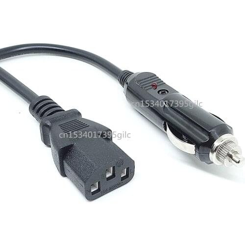 High-power 12V24V car rice cooker cord car 15A rice cooker power cord extension cord car heating lunch box plug