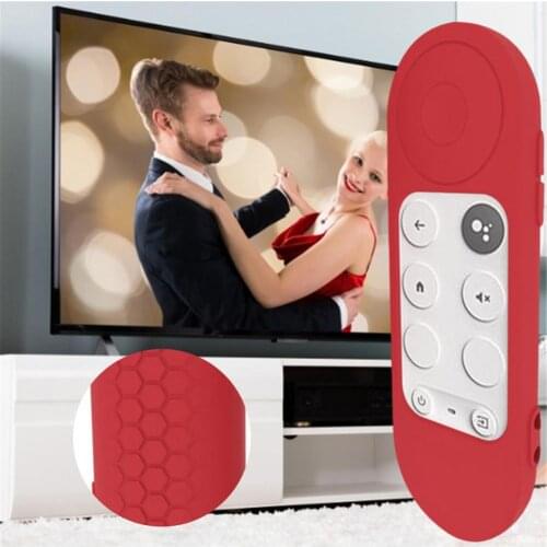 Protective Case TV Remote Control For Chromecast With Google TV 2020 Voice Remote Control Silicone Soft Cover For Google