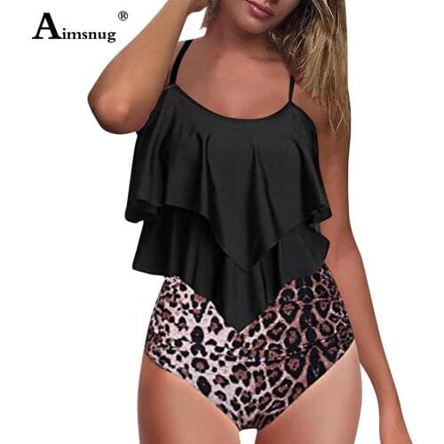 Women Tankini Swimsuits High Cut Two Pieces Swimwear Europe Style 2021 Summer Model Flower Print Bathing Suits Female Shirt Sets