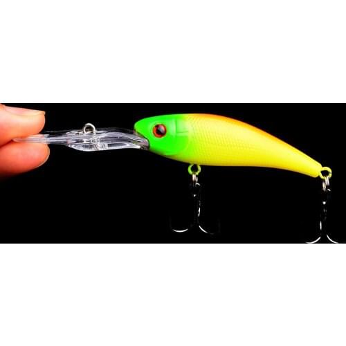 1PCS Minnow Fishing Lure 10CM 7.8G hooks Fish Wobbler Tackle Crankbait Artificial Hard Bait Swimbait 8 Color