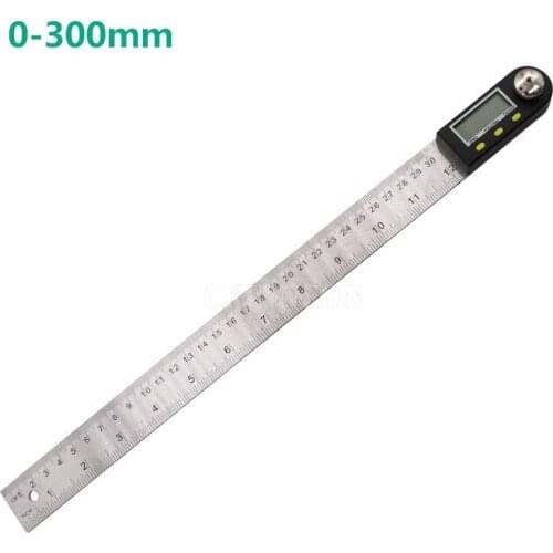 10pcs 300mm 12" Digital Angle Ruler Finder Meter Protractor Inclinometer Goniometer Electronic Angle Gauge Stainless Steel
