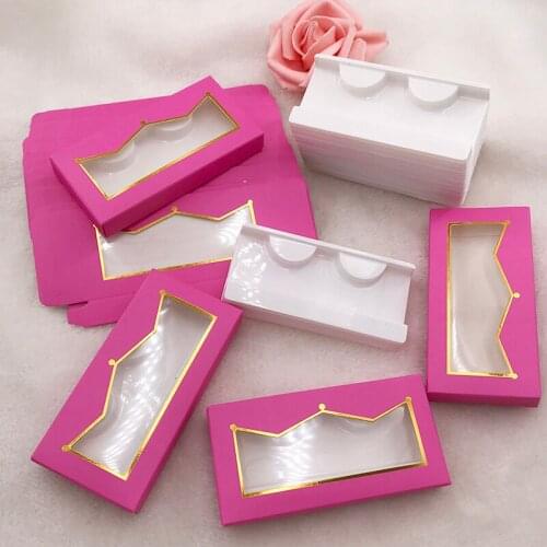 20Pics/LOT lashes box pink crown lashes box empty lashes packing pretty hot selling boxes wholase sale custom label