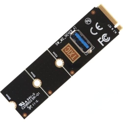 NGFF M.2 to USB3.0 Converter Adapter Graphic card Extender Card M.2 NGFF to PCI-E X16 Slot Transfer Card Mining m2 Riser Card