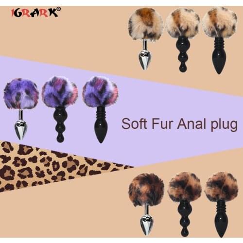 Anal Plug in Adult Games Cospaly Butt Plug Stimulator Anal Fur Tail Adult Products Anal Sex Toys for Woman Couples Men Sex Shop