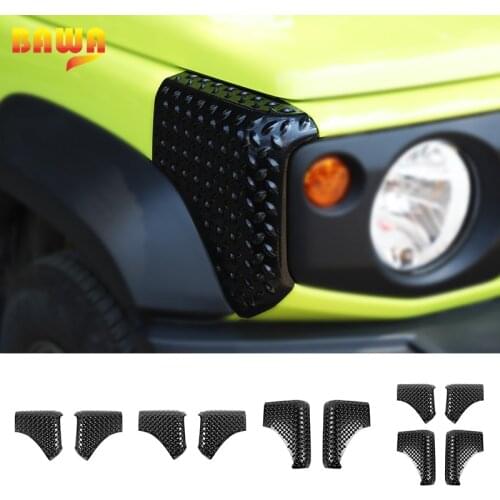 BAWA Car Stickers Front and Rear Fender Decoration Cover for Suzuki Jimny 2019 2020 2021 Accessories for Suzuki Jimny