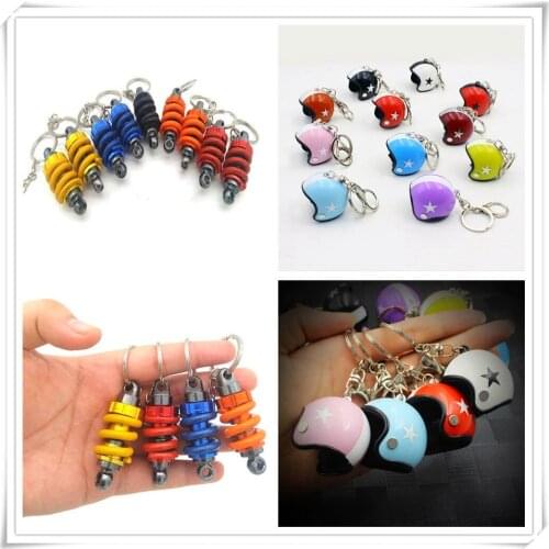 Motorcycle Safety Helmet Car Key chain KeyRing Accessories for YAMAHA TTR600 XT250X TRICKER DT230LANZA