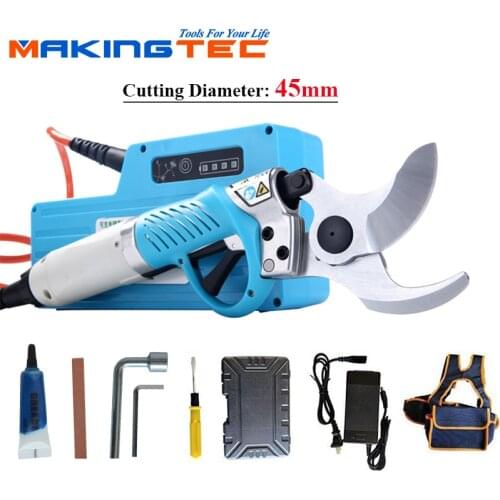 MAKINGTEC Cordless Electric Pruning Shears 16.8V Li-ion Battery 25mm Professional Cordless Pruning Scissors Electric Secateurs