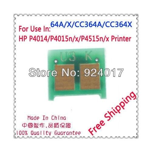 For HP CC364A CC364X 364A 364X 64A 64X Black Toner Chip,For HP P4014 P4015 P4515 CC364A CC 364 64 A P 4014 4015 4515 Toner Chip