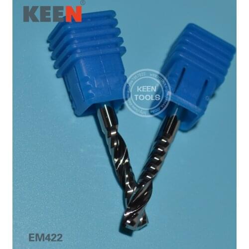 EM422mm Solid Carbide flute spiral bits/milling bits/cutter for wood metal acrylic/cutter of cnc router
