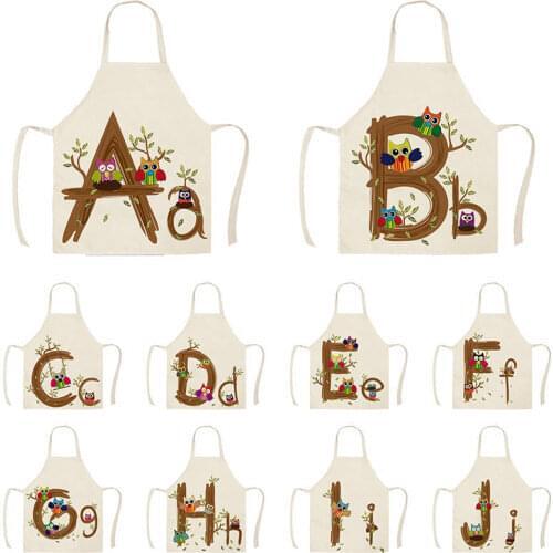 Uppercase and lowercase letters pattern cooking accessories aprons Apron for kitchen kitchen apron women master apron kids apron