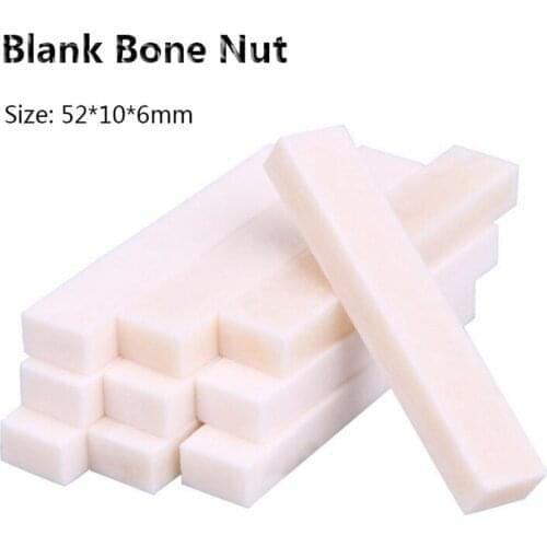 Guitar Bass Bridge Saddle Real Buffalo Blank Bone Nut for LP Folk Classical Electric Acoustic Guitar Part Accessories