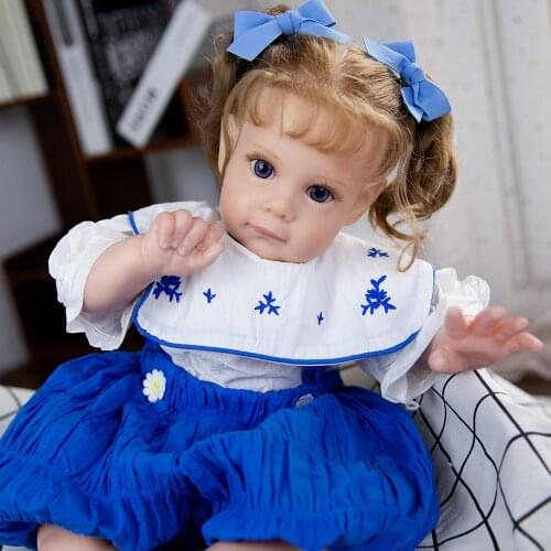 Hoomai 22" Cute Soft Body Realistic Lol Surprise Dolls Girl Reborn Baby for Children Play Toys Gifts