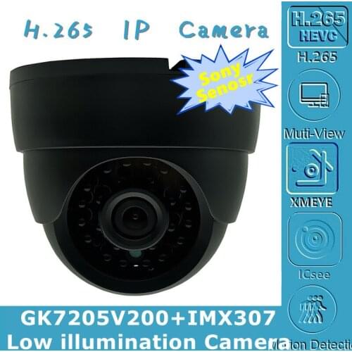 940nm Invisible Infrared Light IP Ceiling Dome Camera Indoor Sony IMX307+3516E 3MP H.265 24 LEDs ONVIF XMEYE Motion Detection