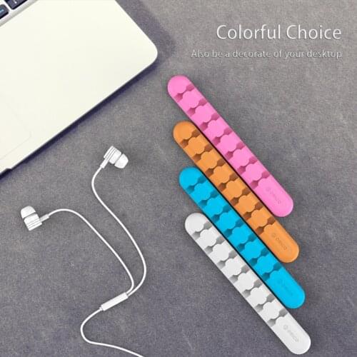 Cable Management Earphone Cable Organizer Wire Storage Silicon Charger Cable Holder Clips for MP3 ,MP4 ,Mouse,Earphone,Data line
