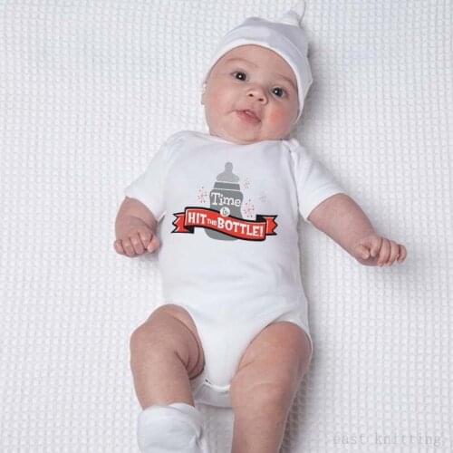 Newborn Baby Girls Boys Short Sleeve Letter Print Soft Cute Cartoon Cotton Romper Jumpsuit Unsophisticated Baby Clothes