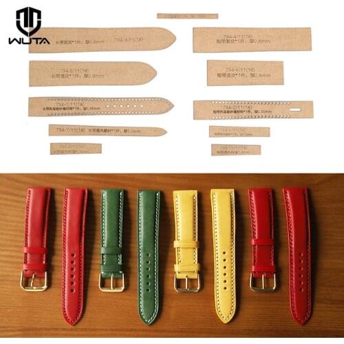 WUTA Design Leather Template Watch Strap Band Pattern Stencil Template DIY Craft Wrist Watch Band Mold Standard shiping Method