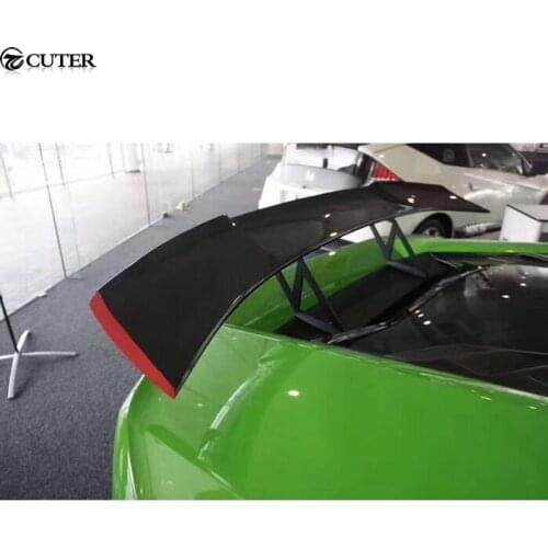 LP610 LP610-4 Carbon Fiber Car body kit Rear Trunk Spoiler Lip Wing For Lamborghini Huracan LP610-4 REVO style 2015