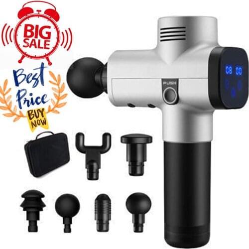 Massage Gun Deep Tissue Percussion Muscle Massager For Pain Relief 20 Speeds LCD Touch Display Fascia Gun Electric Body Massager