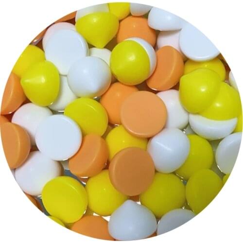 Cute Pastel Chip Morsels Resin Flatback Chunky Kawaii Cabochon for Craft DIY Stick Slime Filler Decor