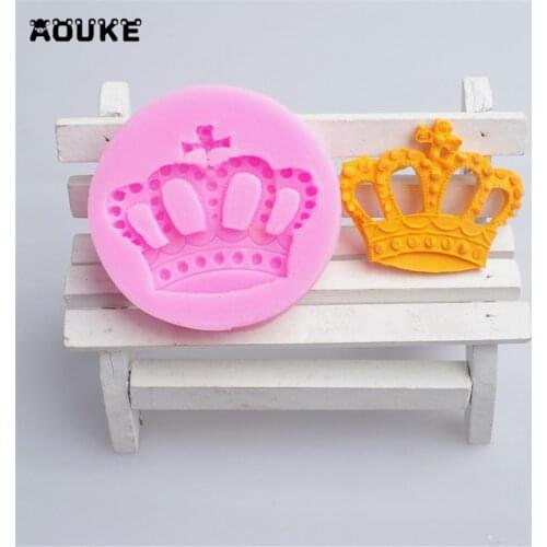 Girls Cartoon Crown Fondant Cake Silicone Molds Chocolate Pastry Mould Biscuits Candy Molds Cake Decoration DIY Baking Tools