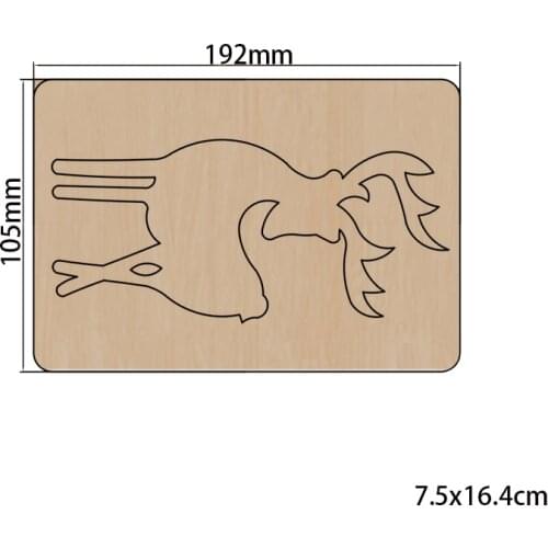 2021 New Sika elk cutter Cutting Die Mold Diy Scrapbook Decoration Wooden Knife Mould Suitable For Fustelle