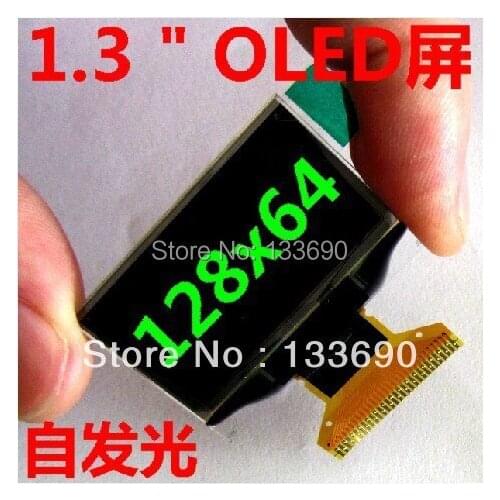 1.3 inch OLED Display 128x64 Resolution Blue on black SPI serial Parallel and IIC Interface Driver IC SH1106 30P NEW