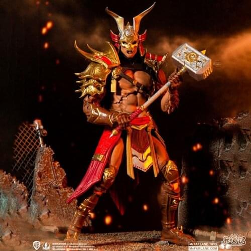 Original McFarlane Mortal Fight Mk Spwan Shao Kahn Movable Dolls Figure Fashion Model T26