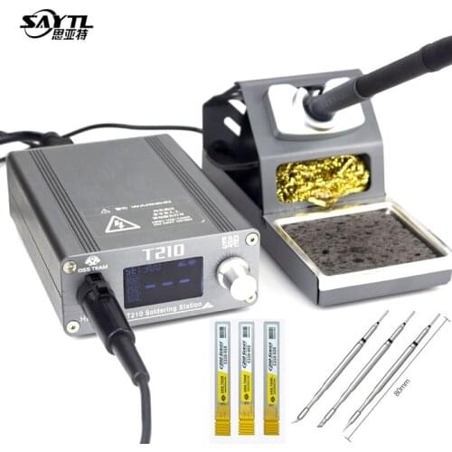OSS T210 Soldering Station compatible JBC 210 T26 handle Soldering iron tip ESD solder rework station 2S heating Welding Tools