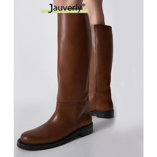 Size 35-42 Women Knee Boots Real Leather Platform Winter Shoes For Woman 2022 Warm Fur Long Boots Office Lady Footwear
