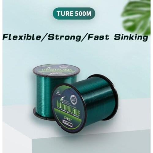 Strong 500M Nylon Fishing Line Monofilament Japan Fishing Line 43LB Pull Force Fishing Line Fishing Tackle Linha de pesca