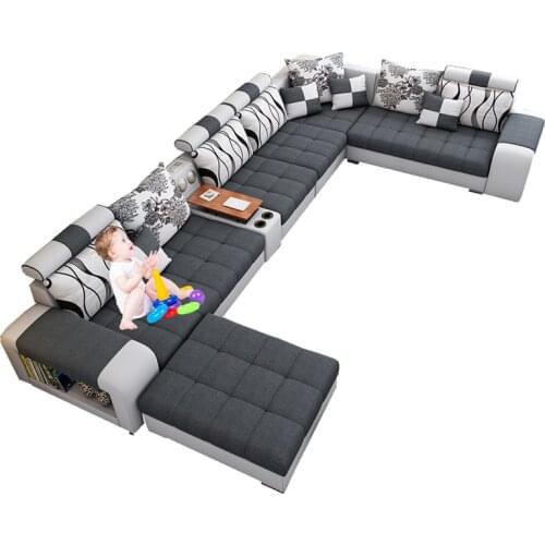 Modern sofas for living room fabric sofa European sectional sofa set 1903