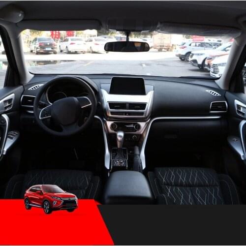 Central stall air outlet glass lifting panel sequin anti-kick pad interior accessories For Mitsubishi ECLIPSE CROSS 2018 2019