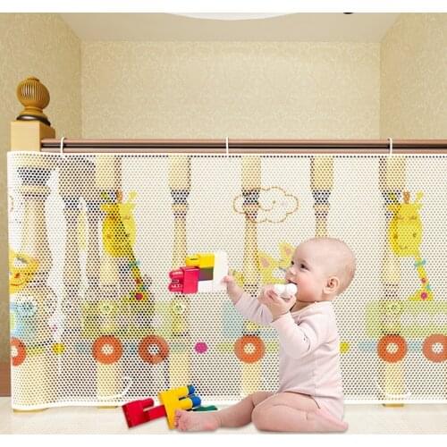 Banister Guard Colorful Mesh Baby Safety Stairs Thicken Rail Net Child Proofing Balcony Staiway Railing Protective Net