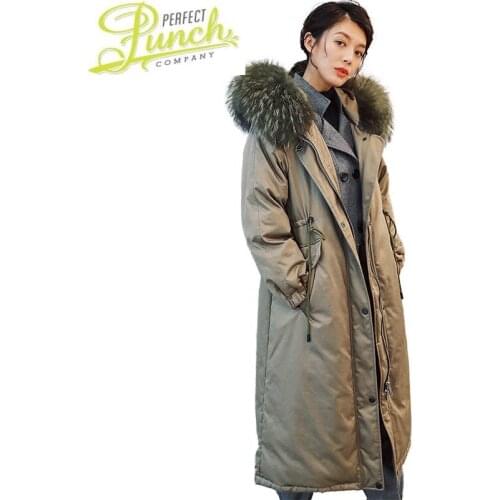 Womens Winter Jacket ZVAQS 2021 90% Duck Down Jackets Female Clothing Real Raccoon Fur Collar Woman Coat Abrigo Mujer TN46