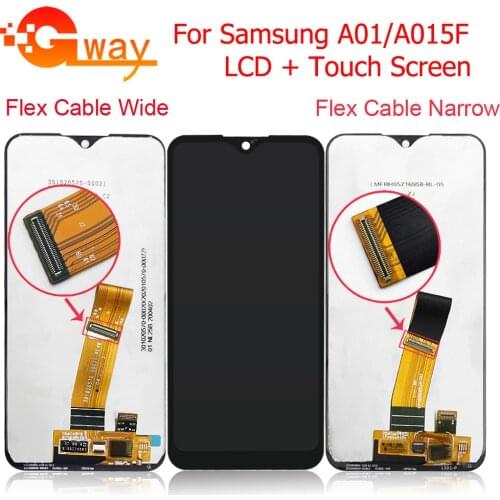 For Samsung Galaxy A01 LCD Display A015F A015G A015DS Touch Screen Digitizer Assembly Replacement With Frame For samsung a01 lcd