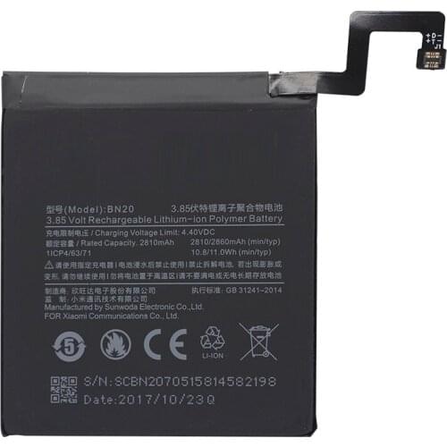 Phone Battery BN20 for Xiaomi Mi 5C Mi5C M5C Original Replacement Batteries High Capacity 2810mAh Free Tools
