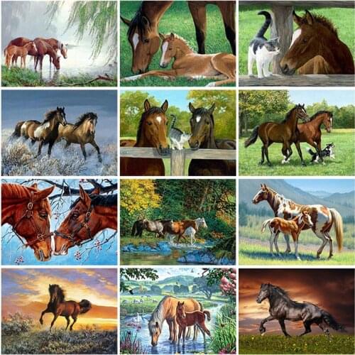 DIY 5D Diamond Painting Cross-Stitch Kits Full Round Resin Diamond Embroidery Rhinestone Mosaic Painting Diamond Home Decor