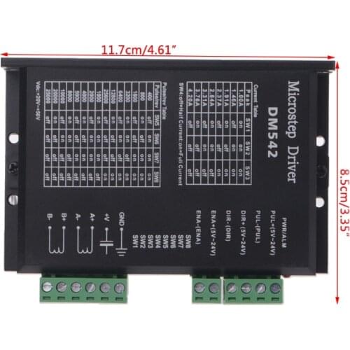 DM542 Stepper Motor Driver For 57 86 Series 2-phase Digital Stepper Motor Driver X7YD