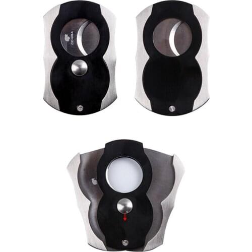 Cigar Accessories Double Blades Cigar Cutter Sharp Knife Smoking Tools Stainless Steel Scissors Smoking gift