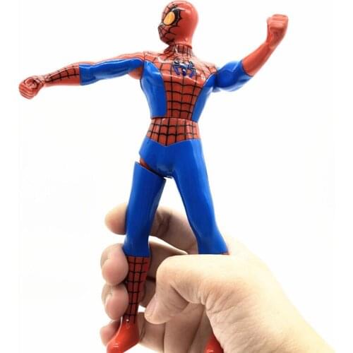18cm Disney Marvel Spiderman Manual Rotation Toy Hulk Captain America Iron Man Action Figure Model Doll Kids Birthday Gifts