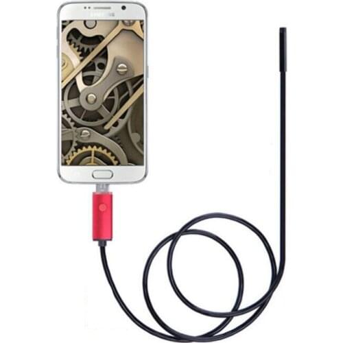5.5mm Endoscope Camera 2 In 1 USB Snake Industrial Endoscope Hard Cable Endoscope Car Detection Camera For Android PC
