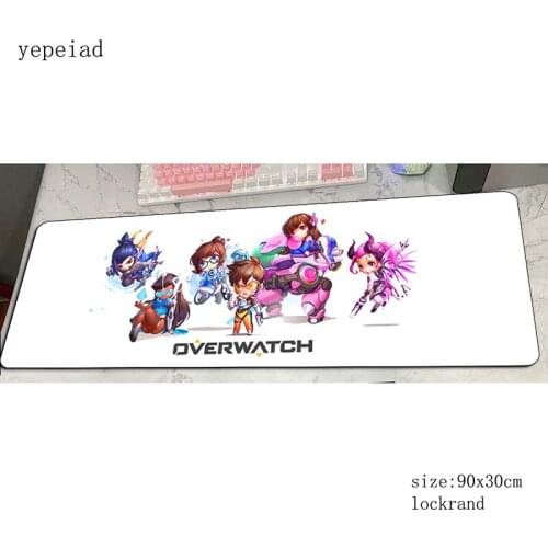 Overwatch mouse pad gamer cute mousepad 90x30cm rubber desk mat home gaming accessories pc game keyboard mats oversized