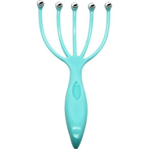 5 Finger Head Massager Relax Hair Held SPA Scalp Neck Stress Relief Massage Release Head Physician Ball comb Massager