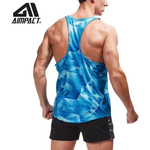 Aimpact Mens Athletic Sports Vest Running Fitness Quick-drying Breathable Undershirt Basketball Training Sleeveless Tank Tops