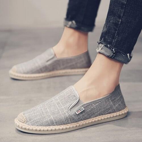 PUPUDA New Fisherman Shoes Men Summer Slip On Loafers Men High Quality Espadrilles Men Sneakers Trend Comfortable Shoes Male