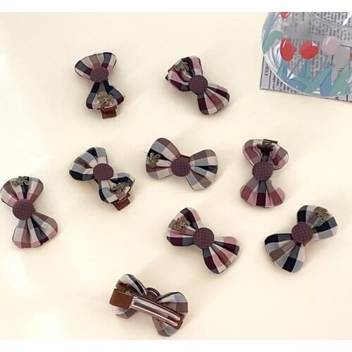 Miss cute Nwe Little bear stripe Hair Clips Set for Baby Girls Cartoon Stars Hairpins Girls Cute Kids wholesale Hair Accessories