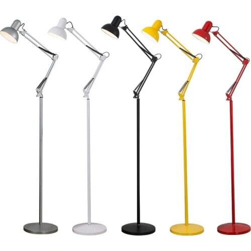 Reading floor lampm simple floor light E27 metal body adjustable simple lighting for reading room hotel living room
