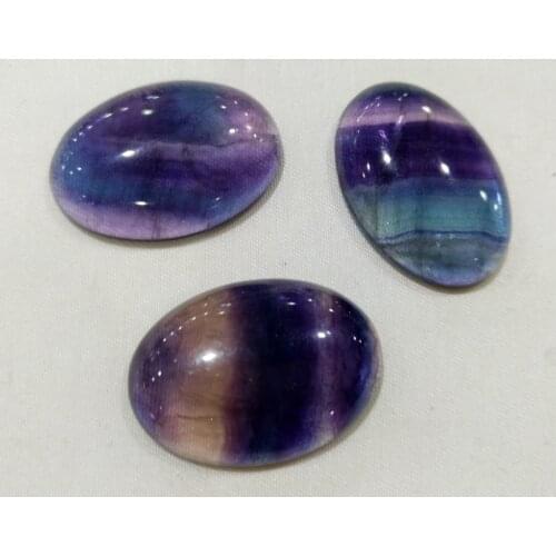 Natural Rainbow Fluorite 30x22mm Oval Gem stone Cabochon Bead Cabochon Jewelry pendant ring face 5piece/lot 22x30mm Ovals