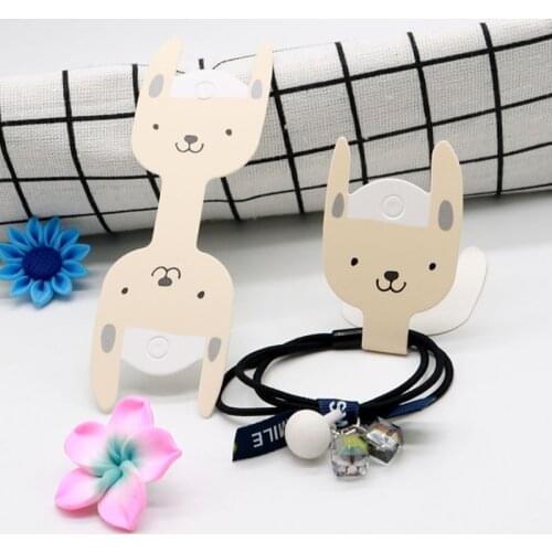 NEW Lovely Jewelry Paper Cards 100pcs/lot 4x11.5cm Cute Rabbit Shape Bracelet Rubber String Necklace Packaging Cards Accessories